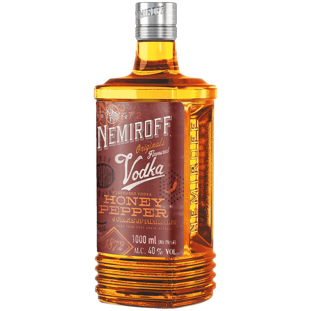Gearomatiseerde wodka "Nemiroff - Honing en Peper" , 40% vol