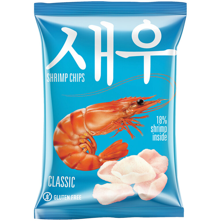 SHRIPS chips op basis van tapiocazetmeel met garnalen