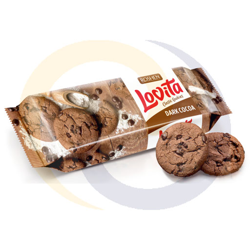 lovita cacaokoekjes met cacaodruppels 150g/16 roshen