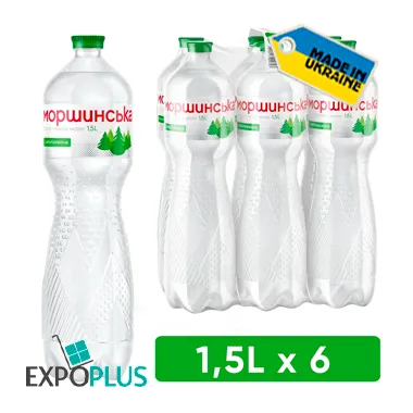 MORSHYNSKA NATURAL MINERAL WATER MEDIUM CARBON.(6X1.5L)