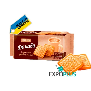ROSHEN SUGAR BISCUITS K KOFE BAKED MILK AROMA (28X185G)