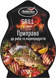 Lubystok kruiden voor vis en zeevruchten