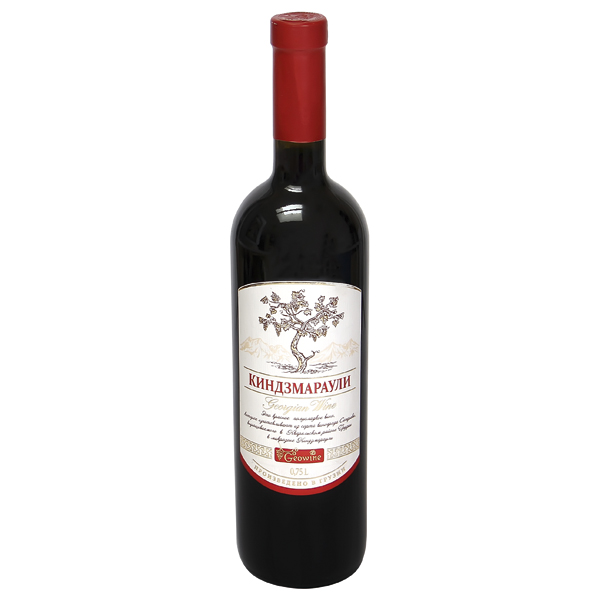 "Kindzmarauli" вино из Грузии красное, полусладкое, 11,5% ал