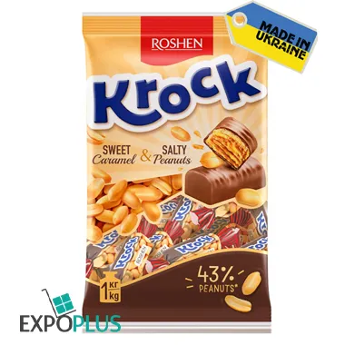 ROSHEN KROCK SNOEPJES MET PINDA'S IN COCAO (8X1KG)