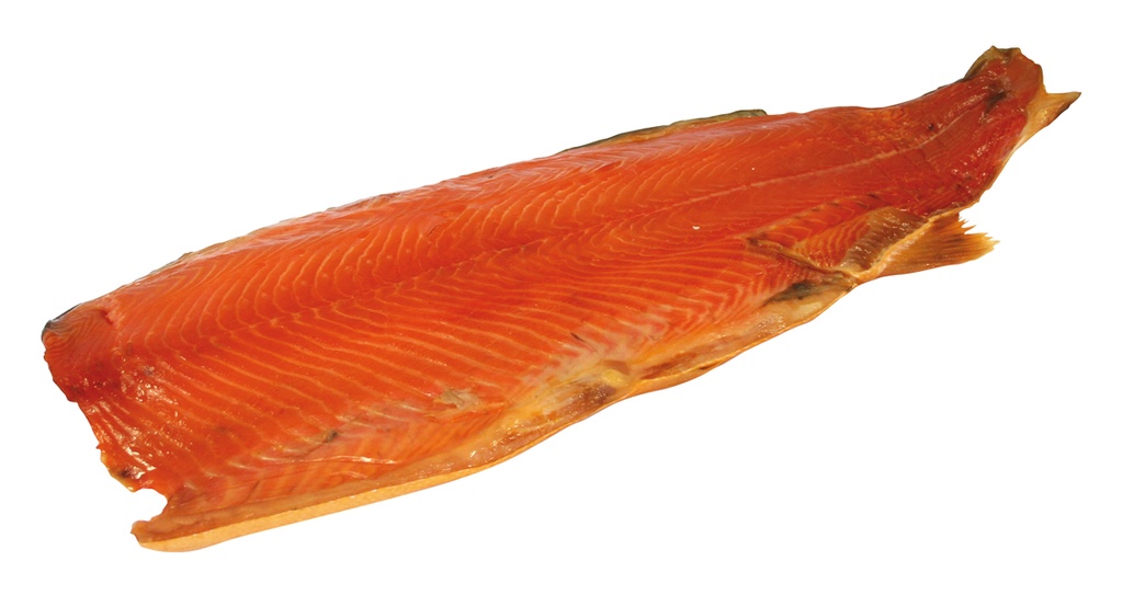 Филе лосося холодного копчения (Salmo Salar). Выращенный в Н
