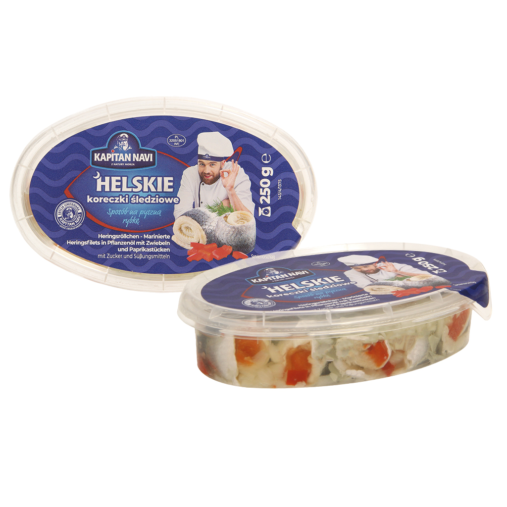 Kapitan Navi Haringrolletjes met paprika