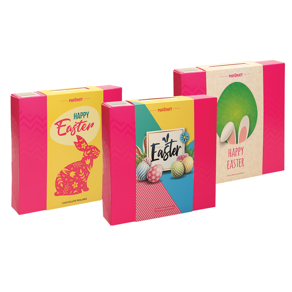 Choco en Fruit pralines met fondantvulling met frambozensmaa