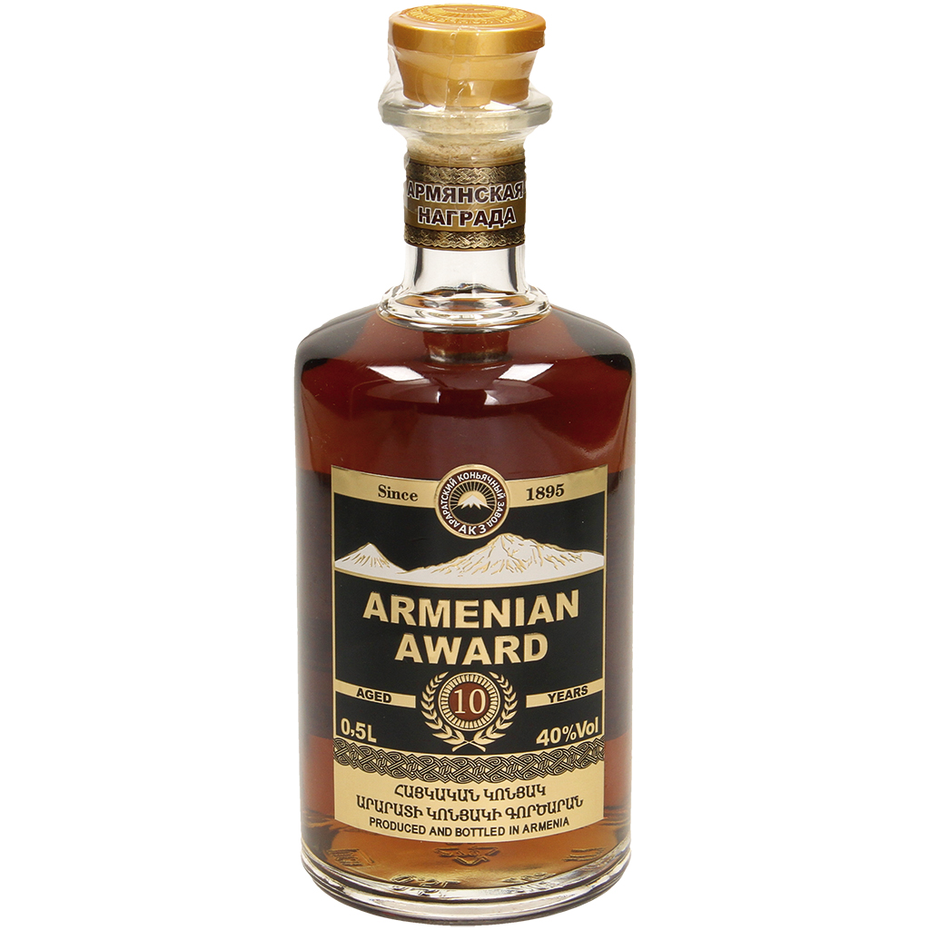 Армянский коньяк 10 лет, 40 % алк.