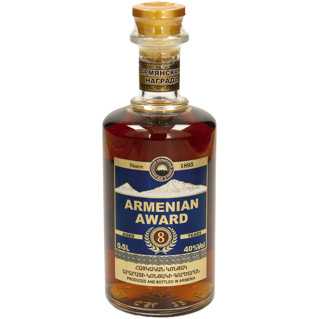 Armenische brandewijn (brandy) 8 jaar 40% vol.