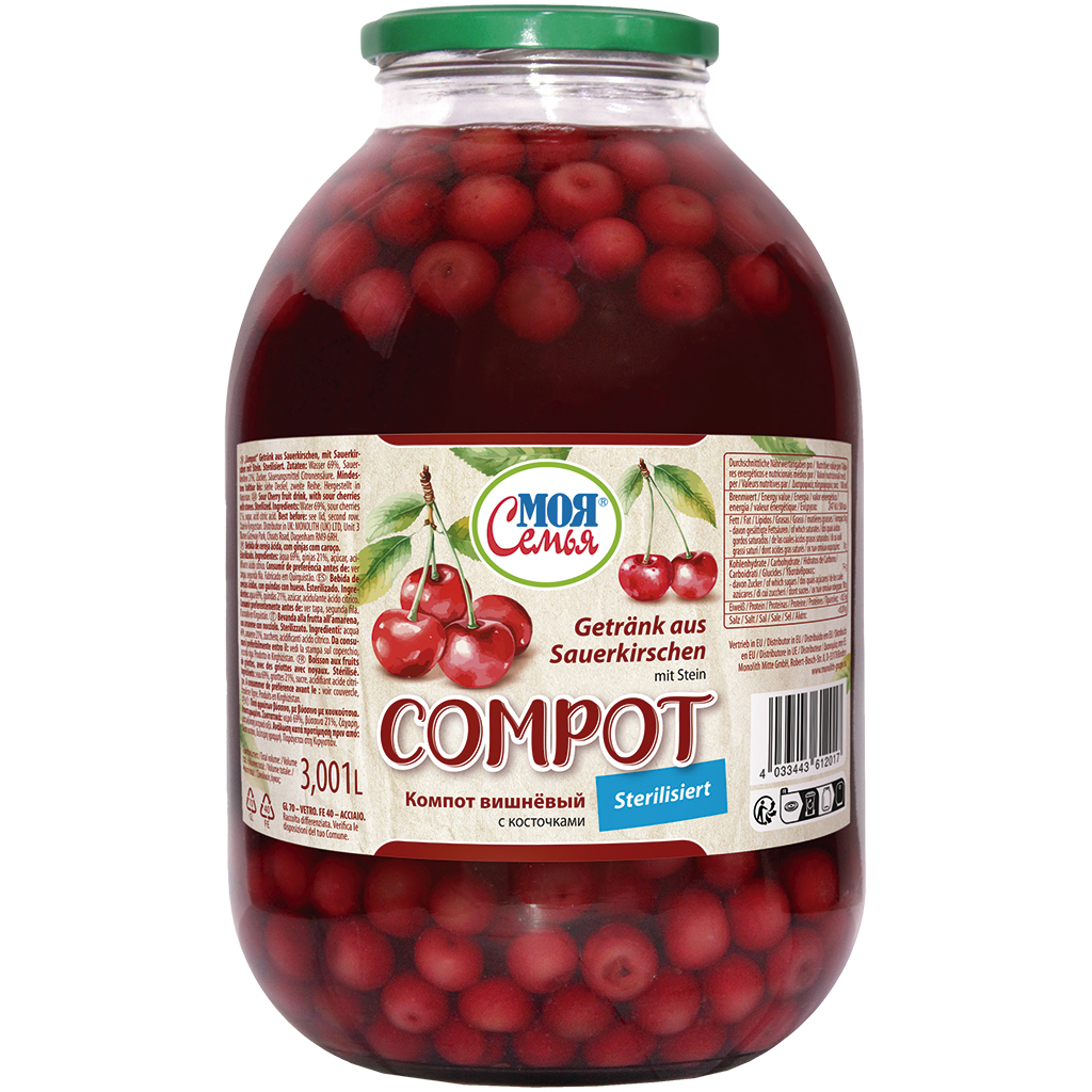 MOJA SEMJA "Compot" met zure kersen met pit