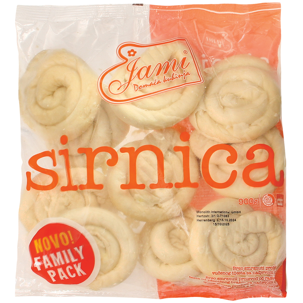 Deegwaren uit filodeeg met een vulling van kaas en aardappel