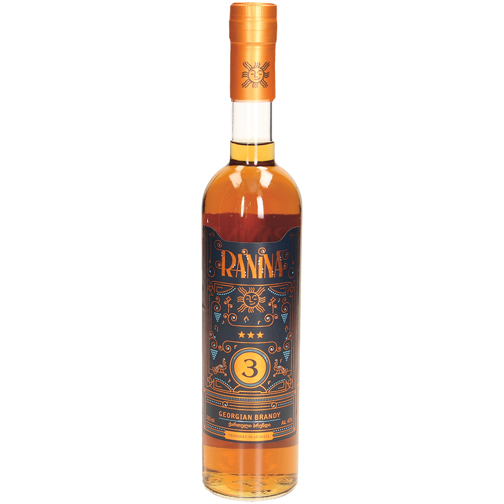 "Ranina" brandy 3*, 40% vol.