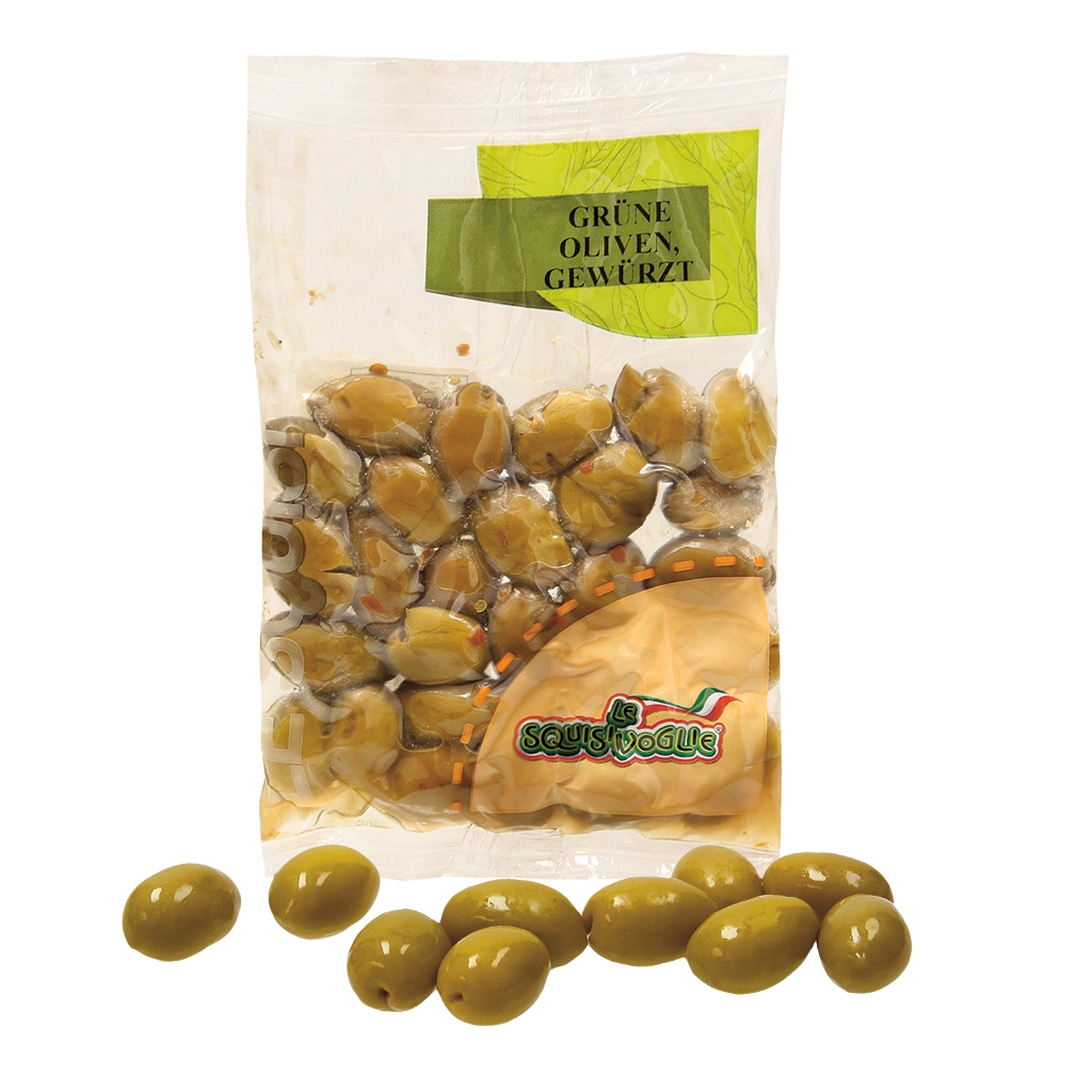 Groene olijven met kruiden