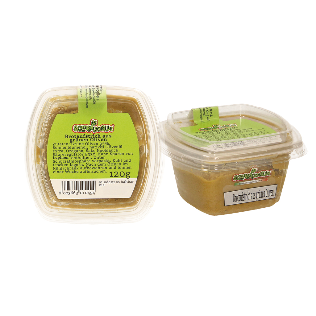 Паста из зелёных оливок.