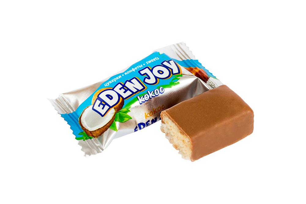 Eden Joy – Конфета с кокосовой стружкой и вкусом кокоса в жи