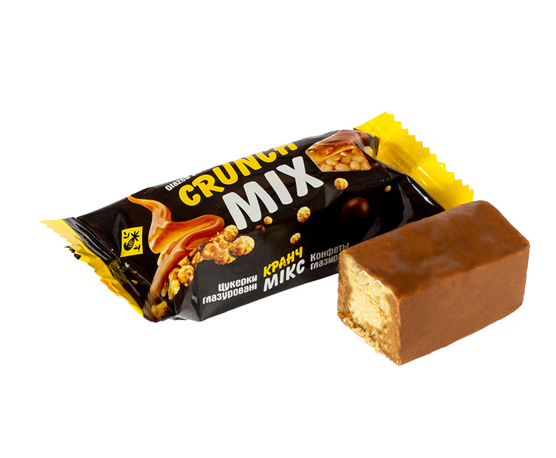 Crunch Mix Snoepje met stukjes maïs en tarwe