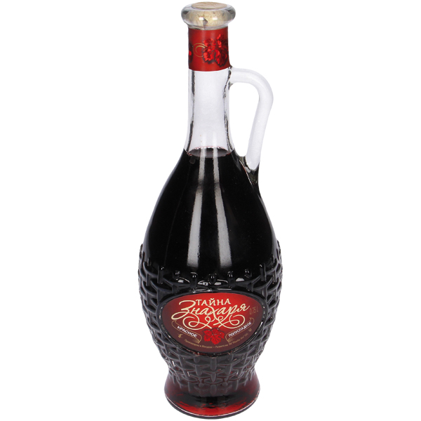 Вино "Тайна Знахаря", красное, полусладкое, 12,5% алк.