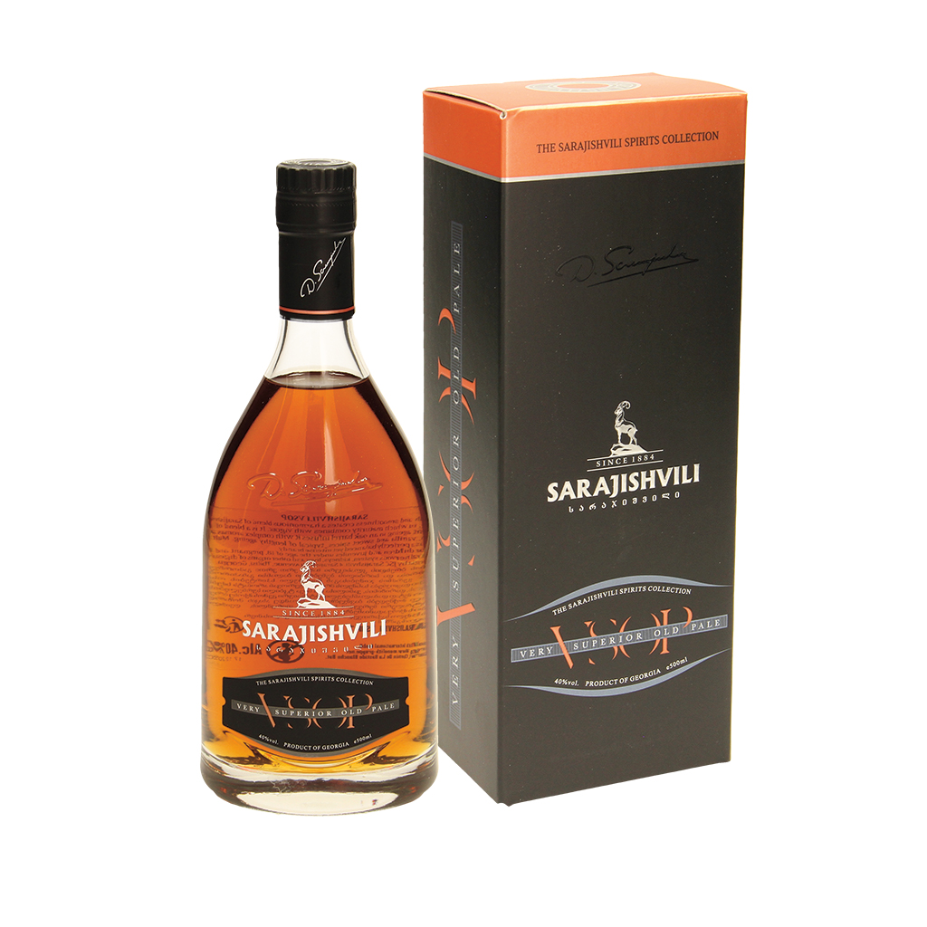 Sarajishvili VSOP - Brandewijn, 40% vol.