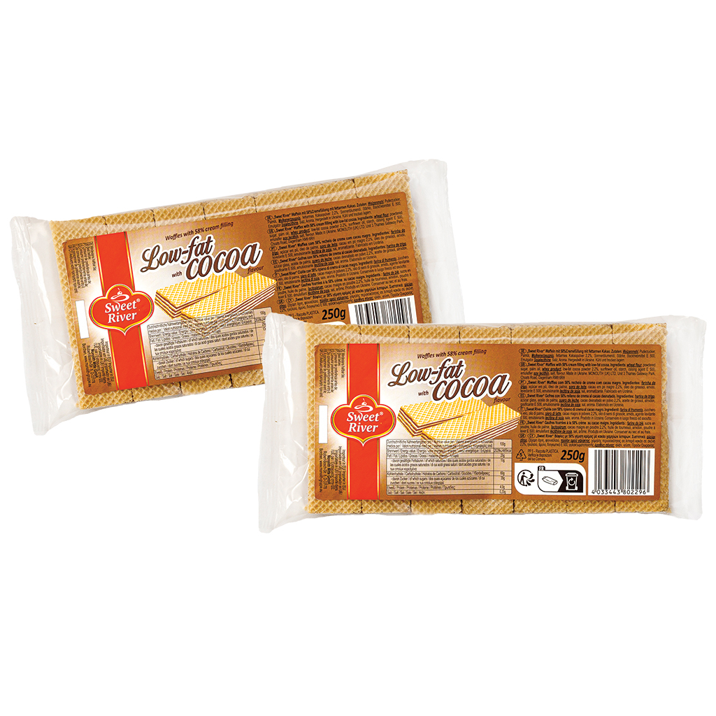 SWEET RIVER Вафли с обезжиренным какао