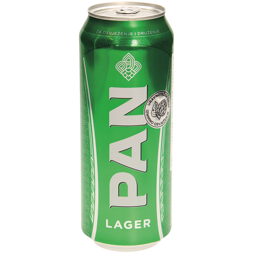Пиво "Пан Лагер", 4,8% алк.