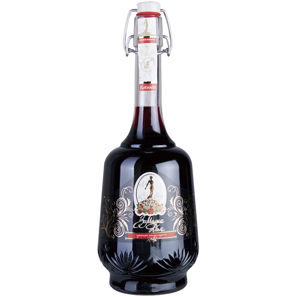 Za Milych Dam Красное,сладкое вино из Молдавии, 13% алк.