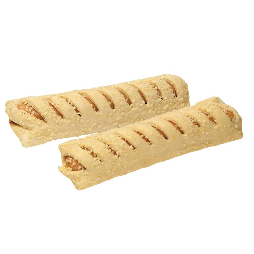 Hotdog gebak met rookworst