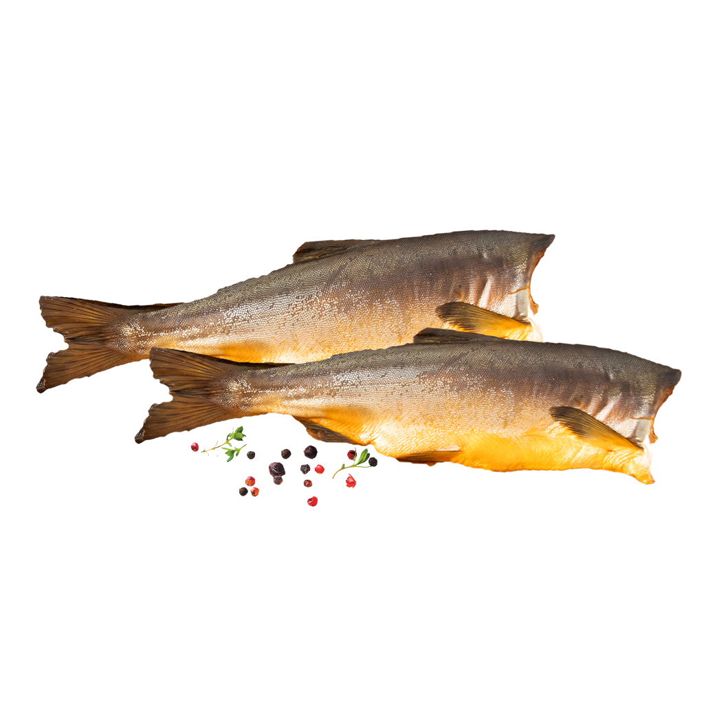 Wilde zalm (Buckellachs) koudgerookt