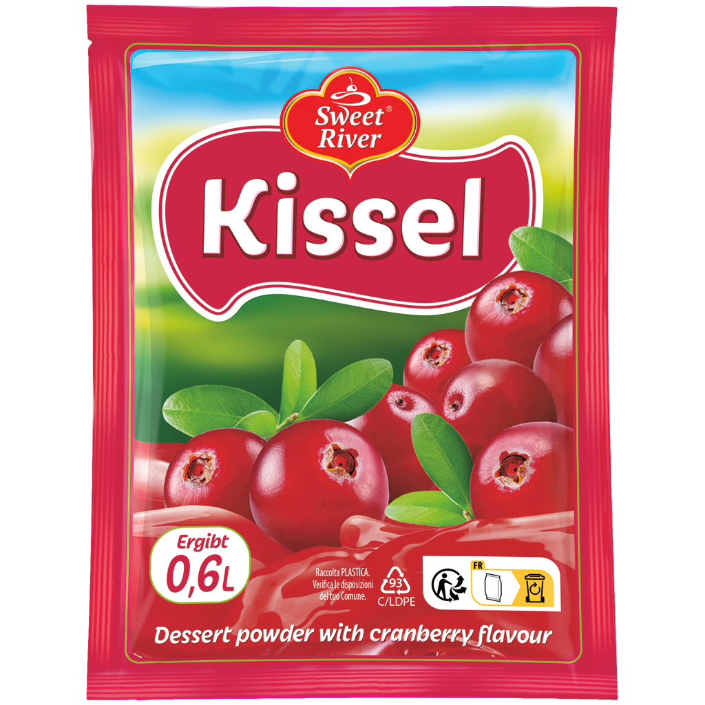 SWEET RIVER Dessertpoeder met bosbessensmaak "Kissel-Bosbes"