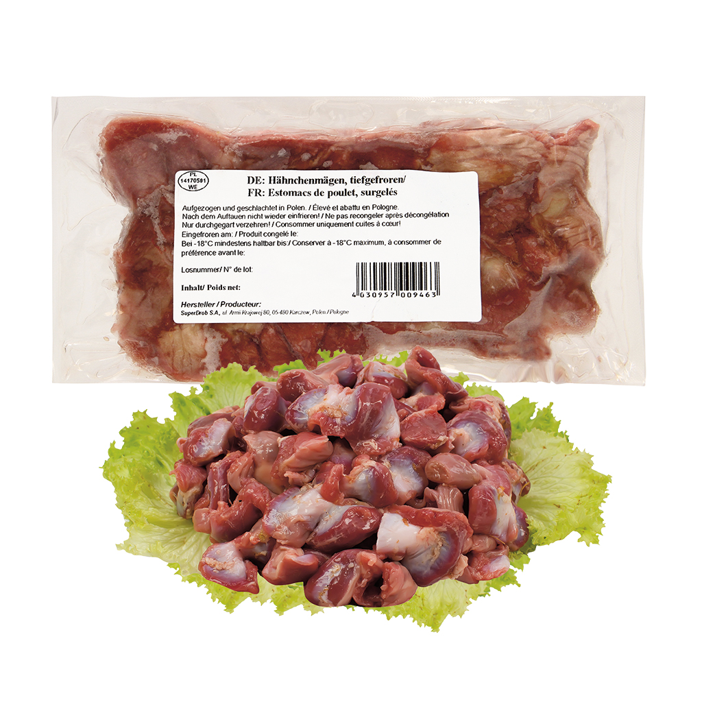 Diepgevroren kippenmaagjes