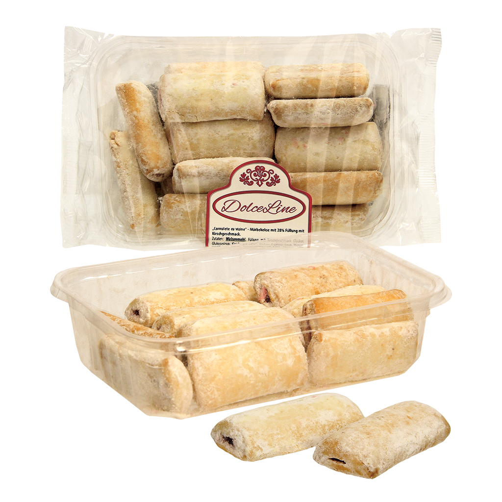 Печенье с 28% начинки с вишневым вкусом