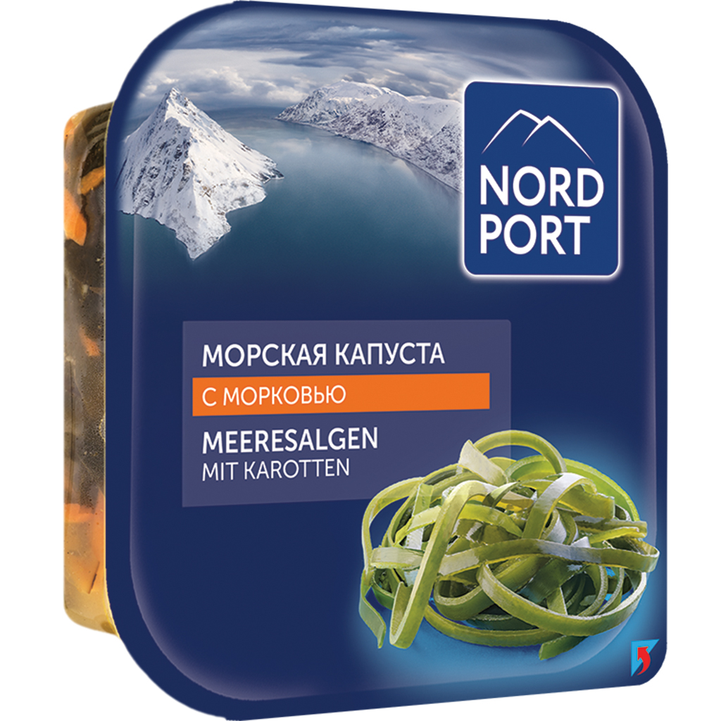 Морская капуста, маринованная с морковью