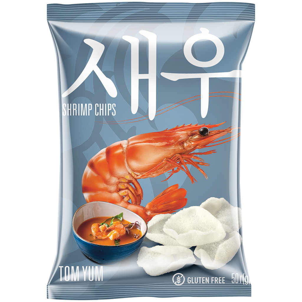 "SHRIPS" Чипсы из тапиоки с креветками со вкусом супа "Tom Y