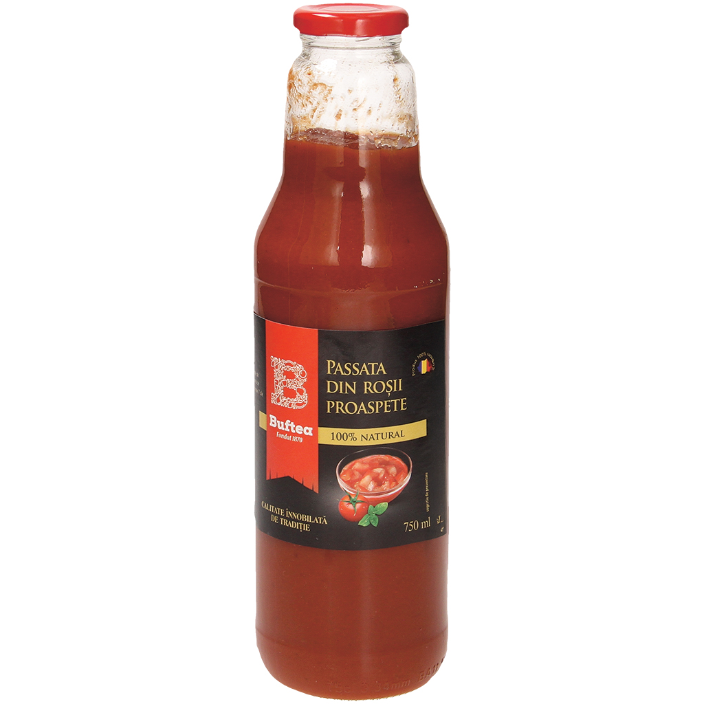 Buftea Passata van verse tomaten, licht gezouten