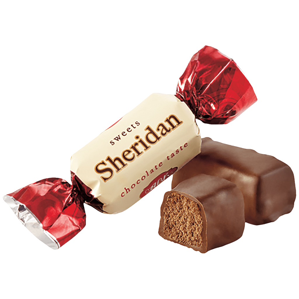 "SHERIDAN" Confiserie met knapperige balletjes in cacao-vetglazuur 25%
