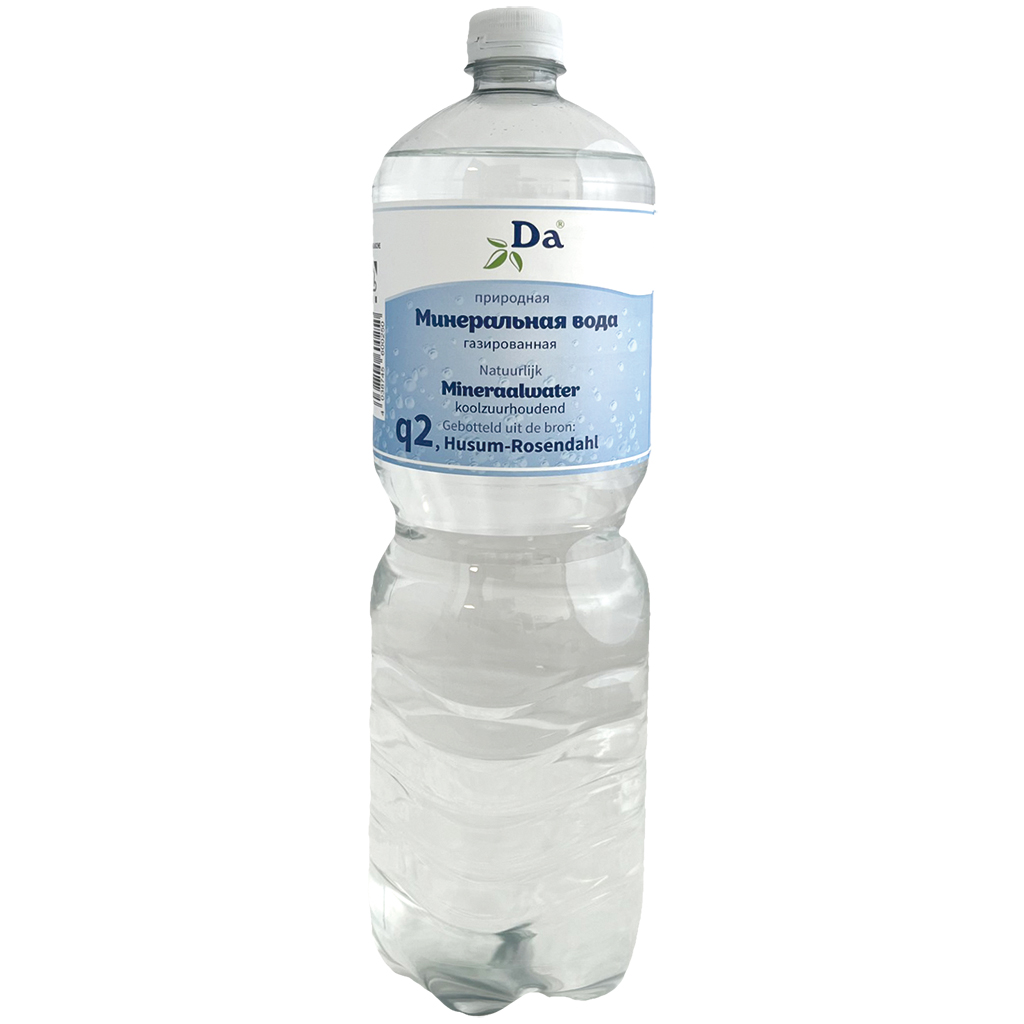 Natuurlijk mineraalwater met koolzuur toegevoegd