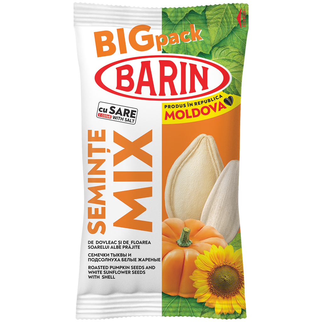 "BARIN" Смесь обжаренных тыквенных семечек и белых семечек п