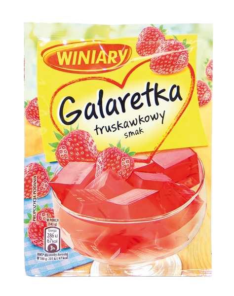 Winiary - Geleedessert met aardbeiensmaak