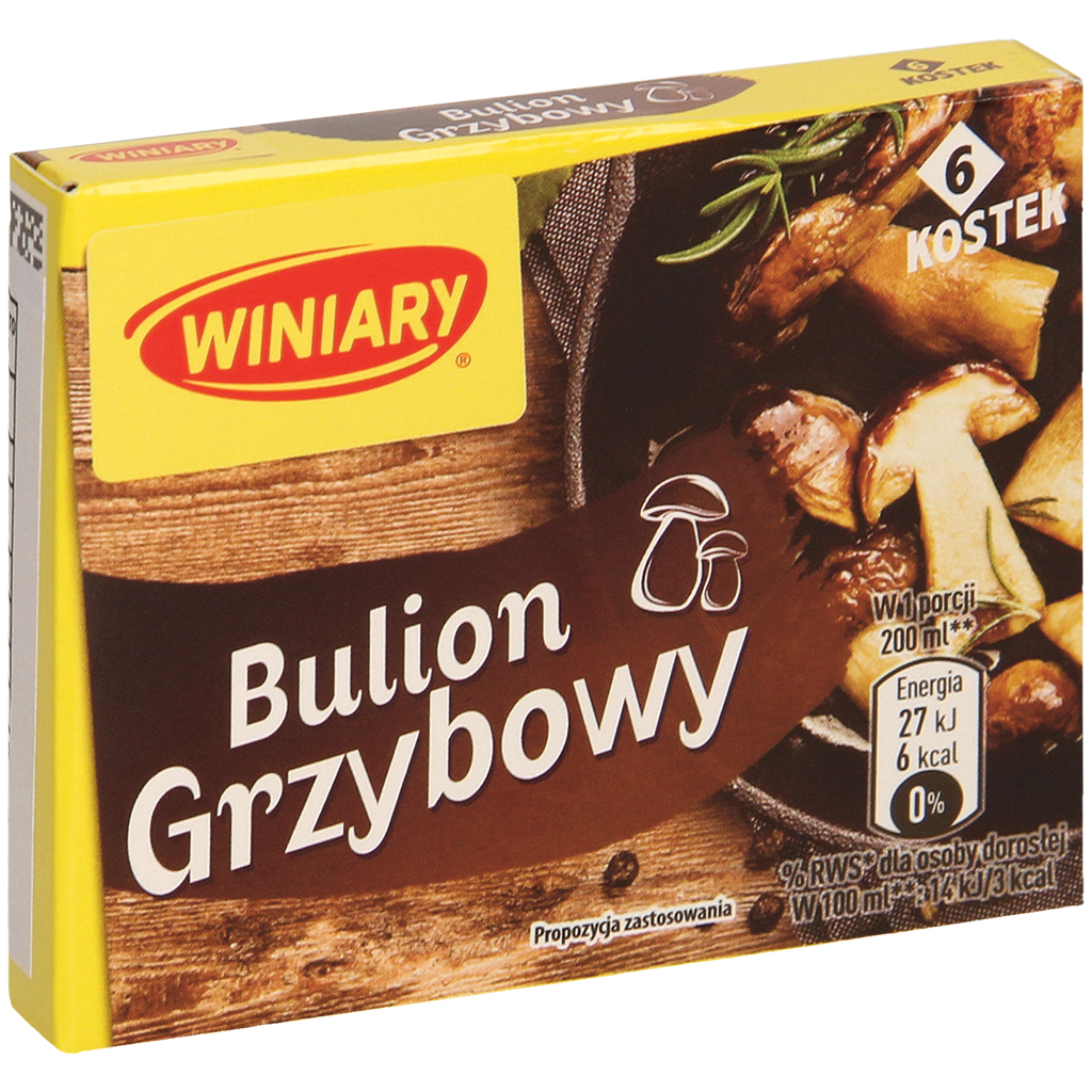 Bouillonblokjes voor bouillon met paddenstoelen smaak