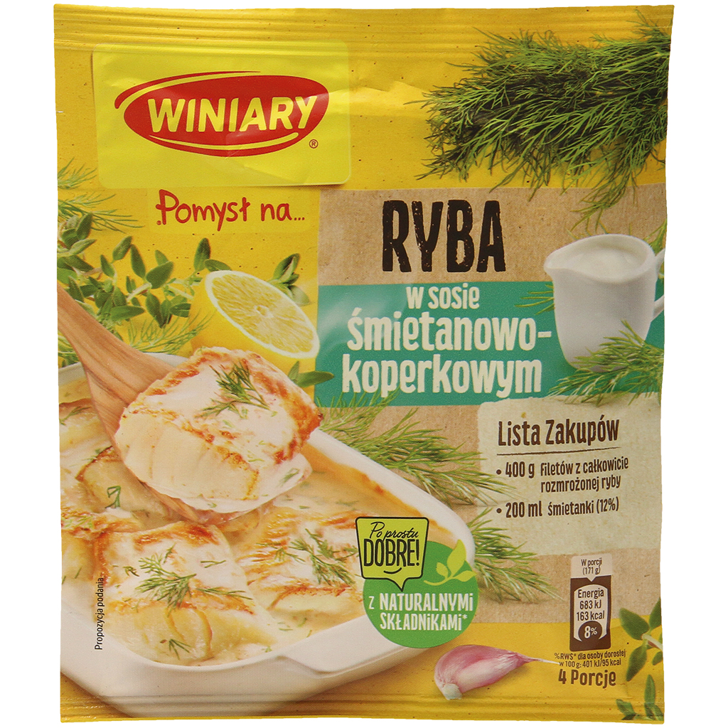 Kruidenmix voor visovenschotel in dille-roomsaus