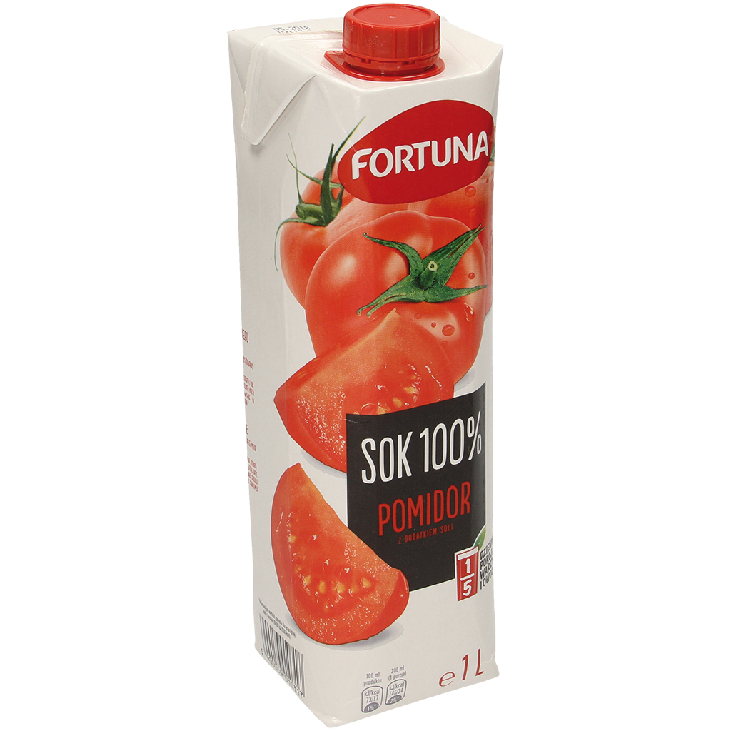 Tomatensap uit vruchtensapconcentraat, gezouten.