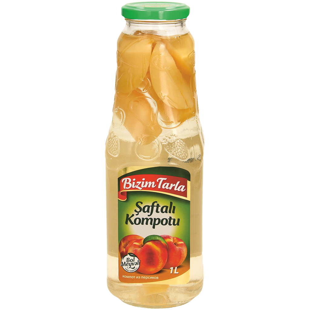 Verfrissingsdrank met perziksnippers