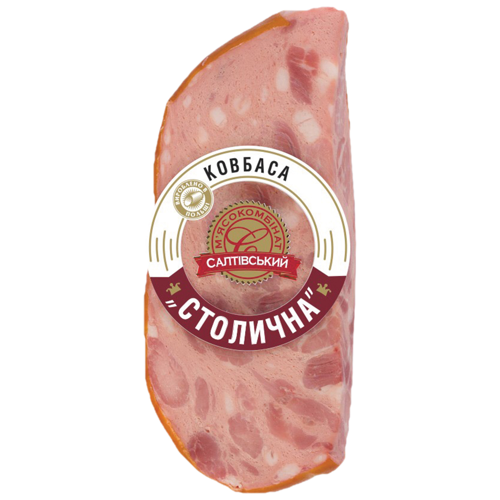 Brühworst van varkensvlees "Stoliczna" op Oekraïense wijze,