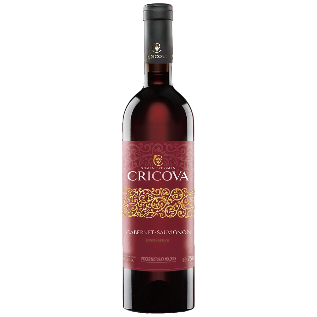 "CRICOVA" Cabernet - Sauvignon Rode wijn uit Moldavië, zoet