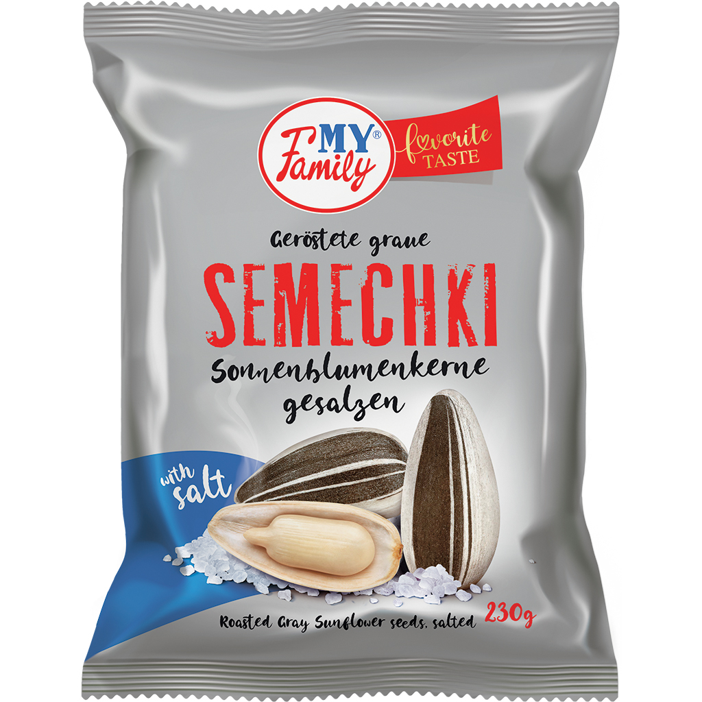 MY FAMILY Geroosterde grijze zonnebloempitten met schil, gez