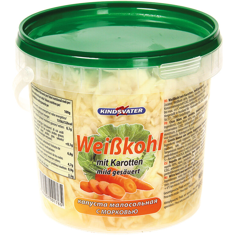 Witte kool met wortelen, mild gezuurd