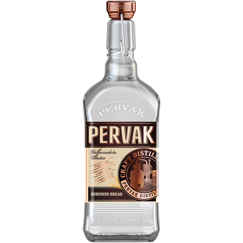 Aromatische "Pervak wodka Borodino brood", 40% vol.