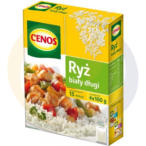 Cenos witte langkorrelrijst 4×100g