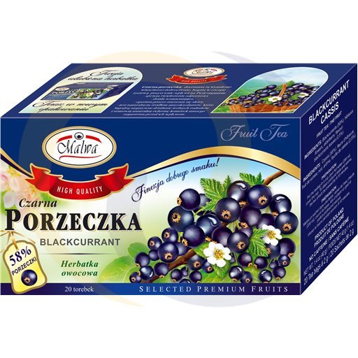 Malwa vruchtenthee zwarte bes 40g