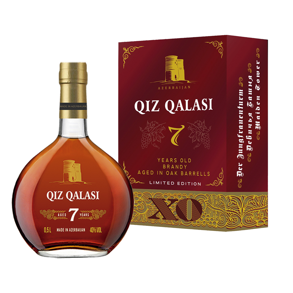 Азербайджанский бренди XO "QIZ QALASI" 7 лет, 40% алк.