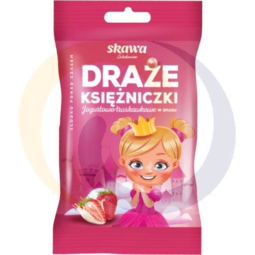 Wadowice Skawa Księżniczka Aardbei Smaak Yoghurt Dragees 70 g
